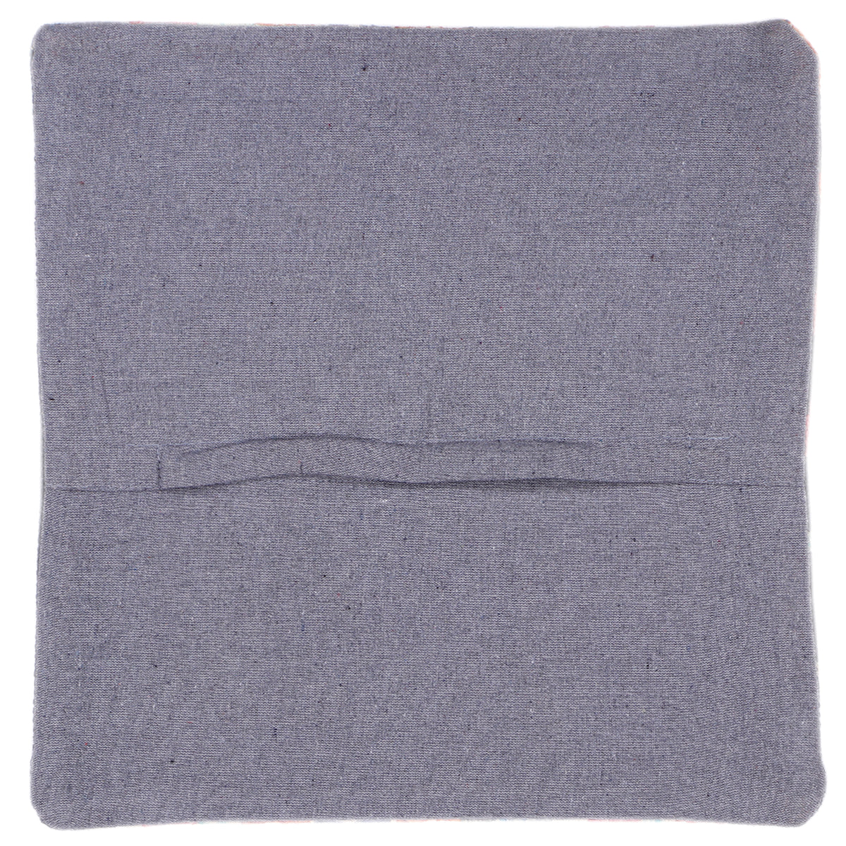 Gray fabric cushion back with hidden seam, 45x45 cm